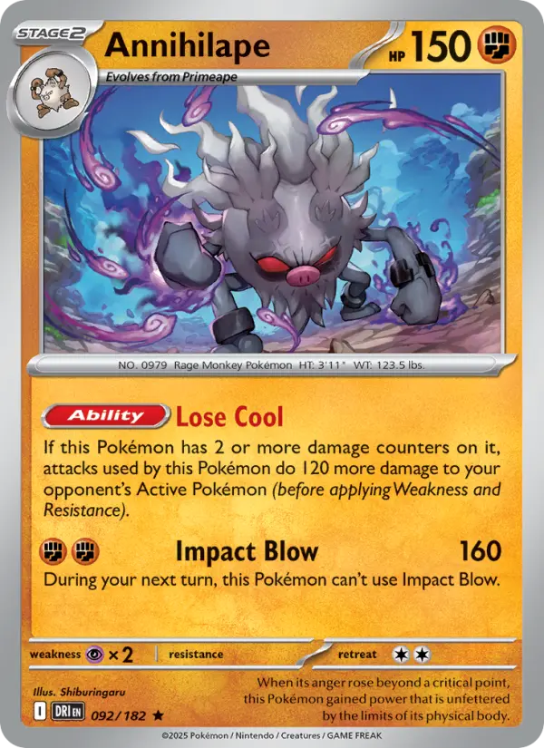 Annihilape — Destined Rivals card #092