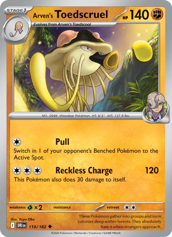 Arven's Toedscruel — Destined Rivals card #110