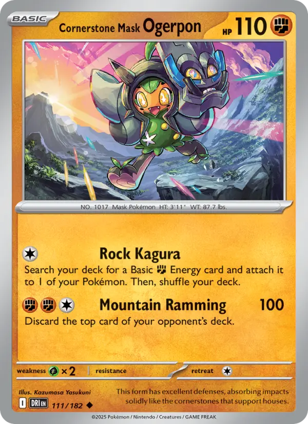 Cornerstone Mask Ogerpon — Destined Rivals card #111