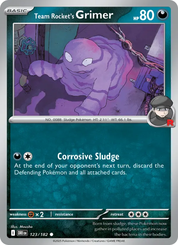 Team Rocket's Grimer — Destined Rivals card #123