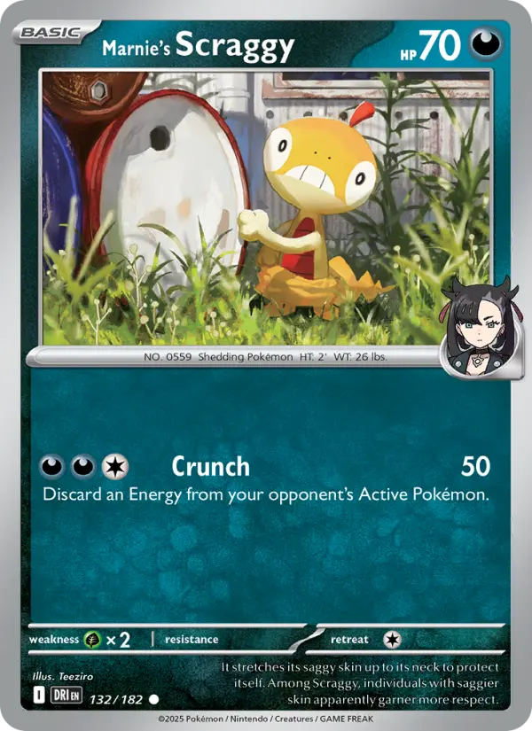 Marnie's Scraggy — Destined Rivals card #132