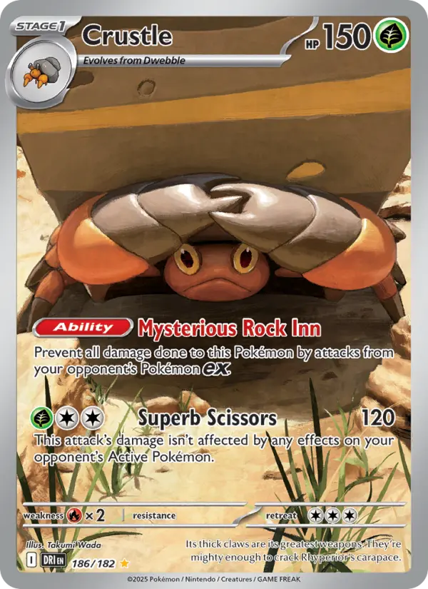 Crustle — Destined Rivals card #186