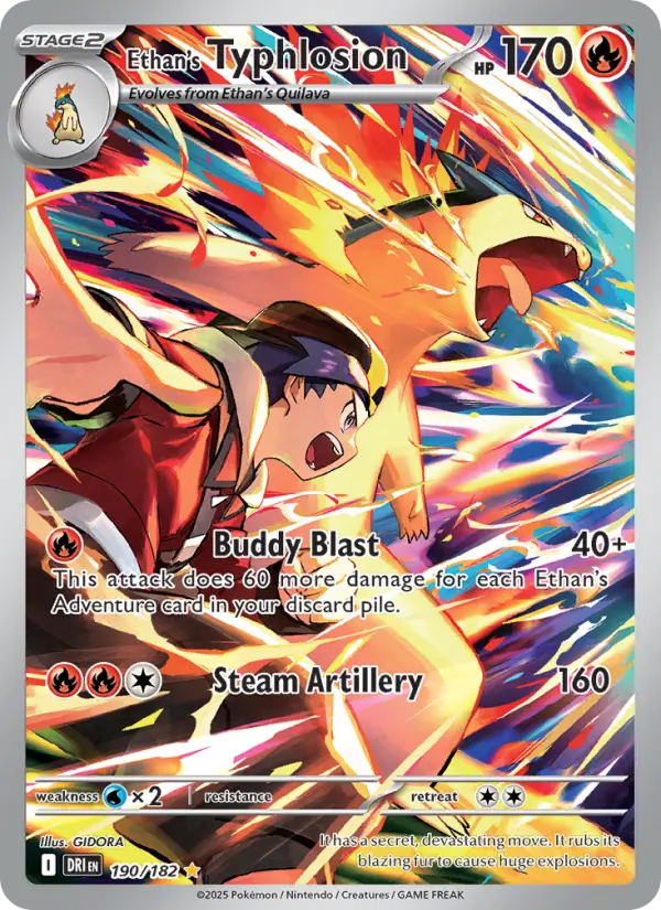 Ethan's Typhlosion — Destined Rivals card #190