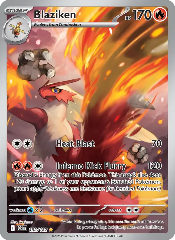 Blaziken — Destined Rivals card #192