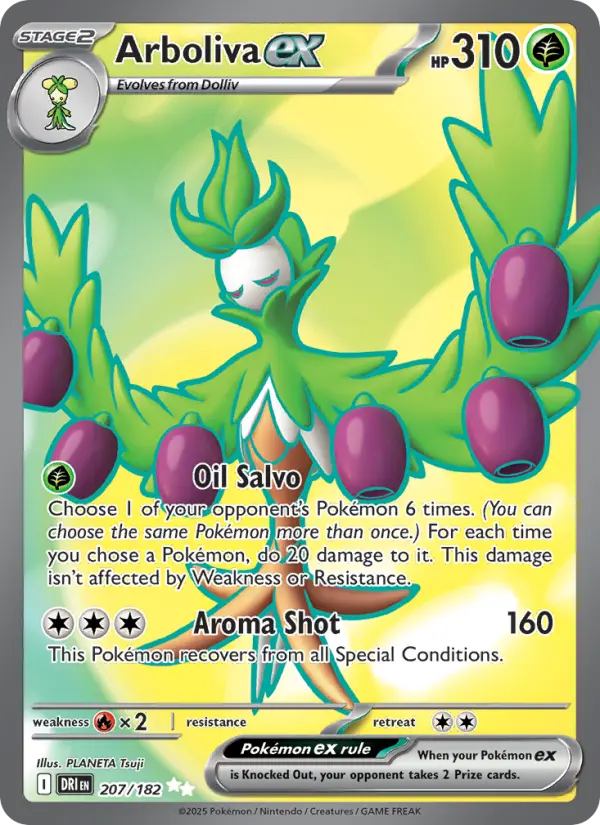 Arboliva ex — Destined Rivals card #207