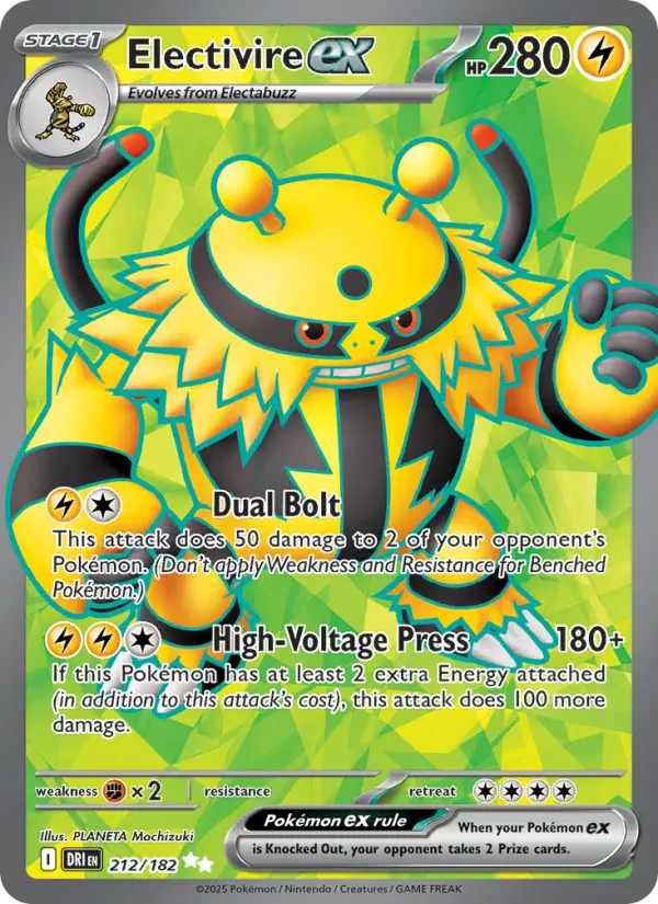 Electivire ex — Destined Rivals card #212