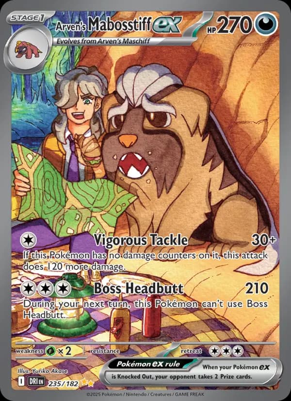 Arven's Mabosstiff ex — Destined Rivals card #235