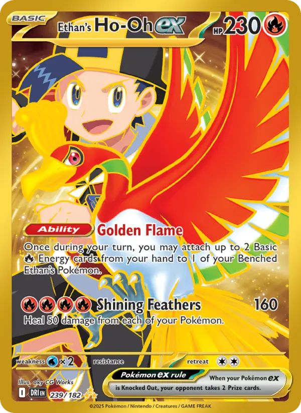 Ethan's Ho-Oh ex — Destined Rivals card #239