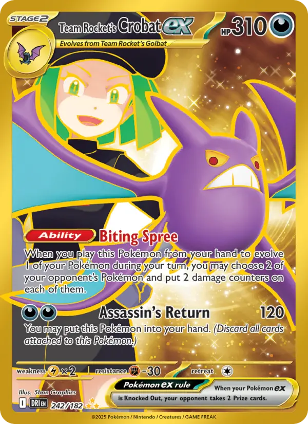 Team Rocket's Crobat ex — Destined Rivals card #242