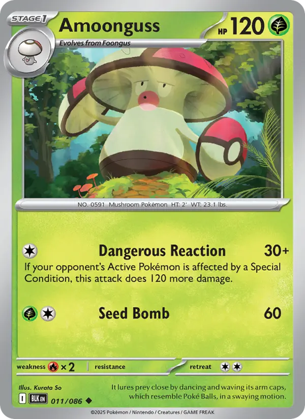 Amoonguss — Black Bolt card #011