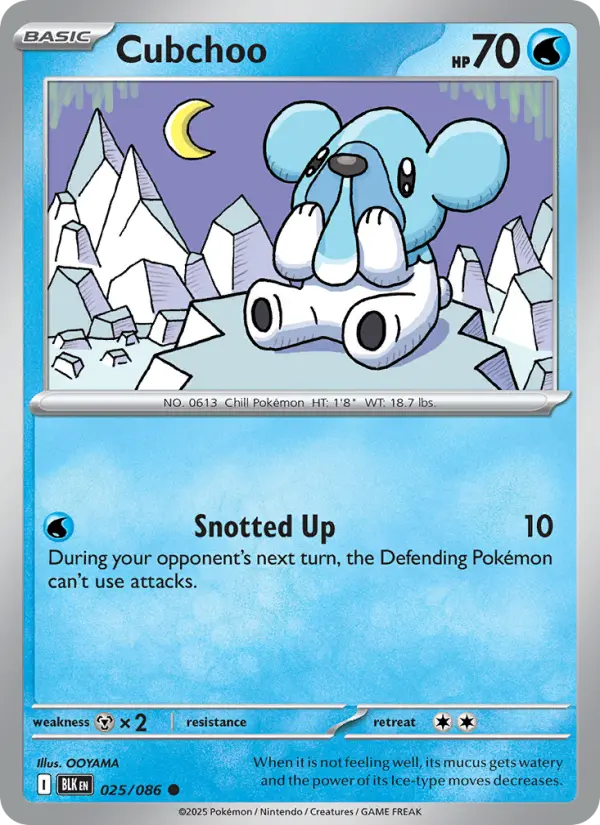 Cubchoo — Black Bolt card #025