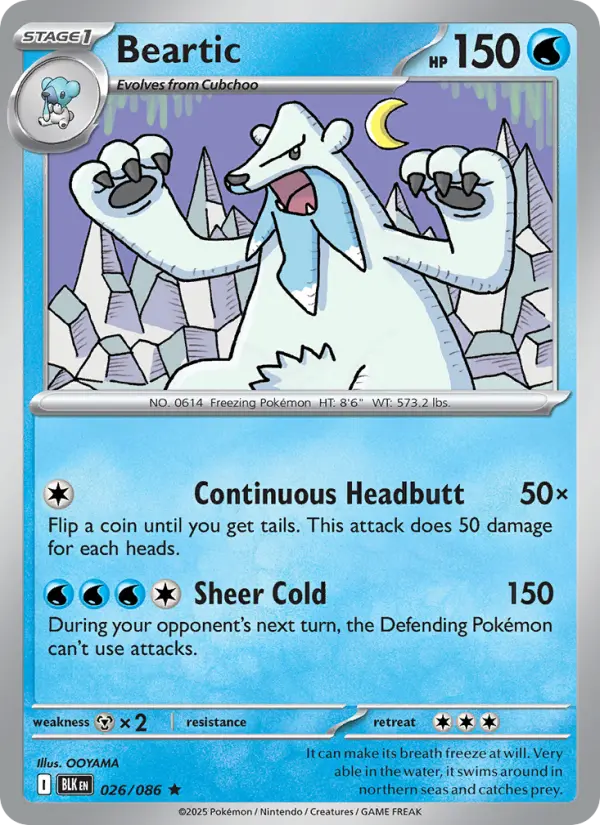 Beartic — Black Bolt card #026