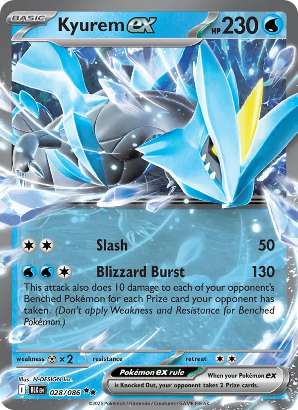 Kyurem ex — Black Bolt card #028