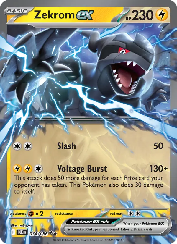 Zekrom ex — Black Bolt card #034