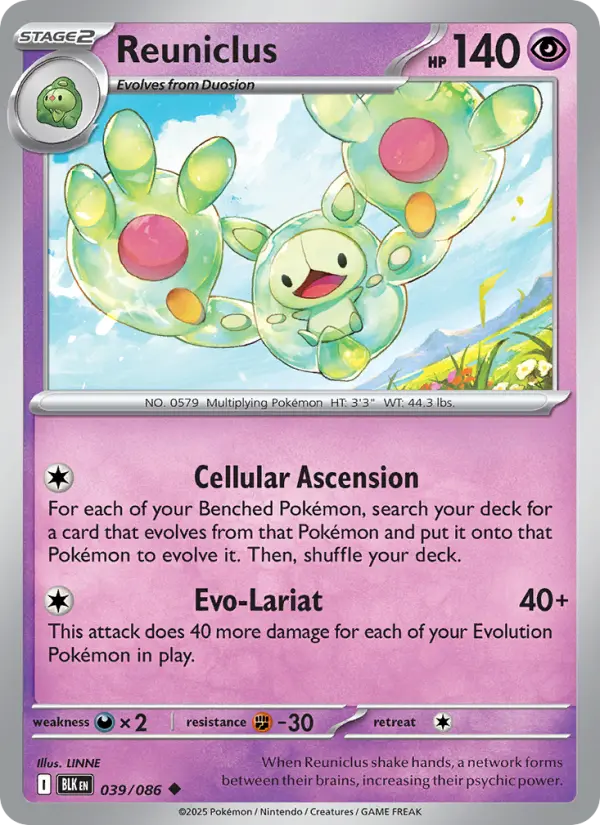 Reuniclus — Black Bolt card #039