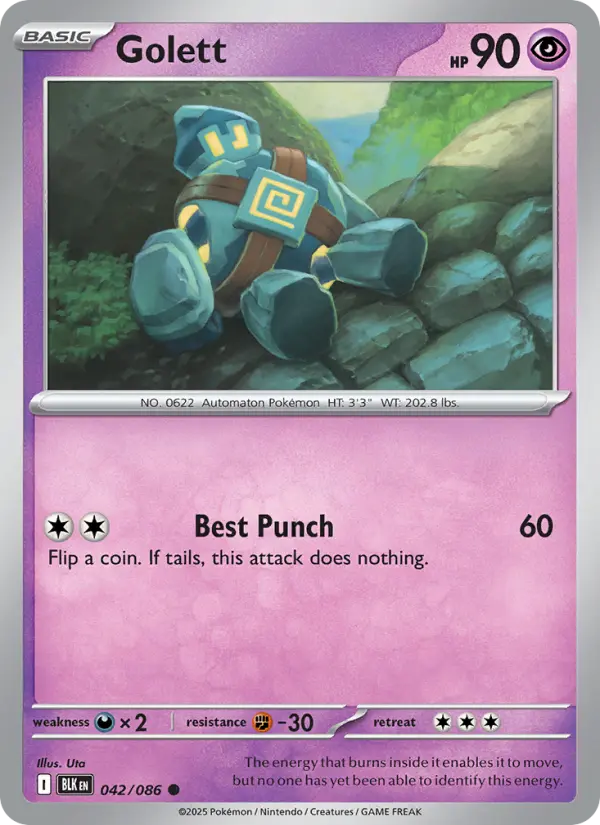 Golett — Black Bolt card #042