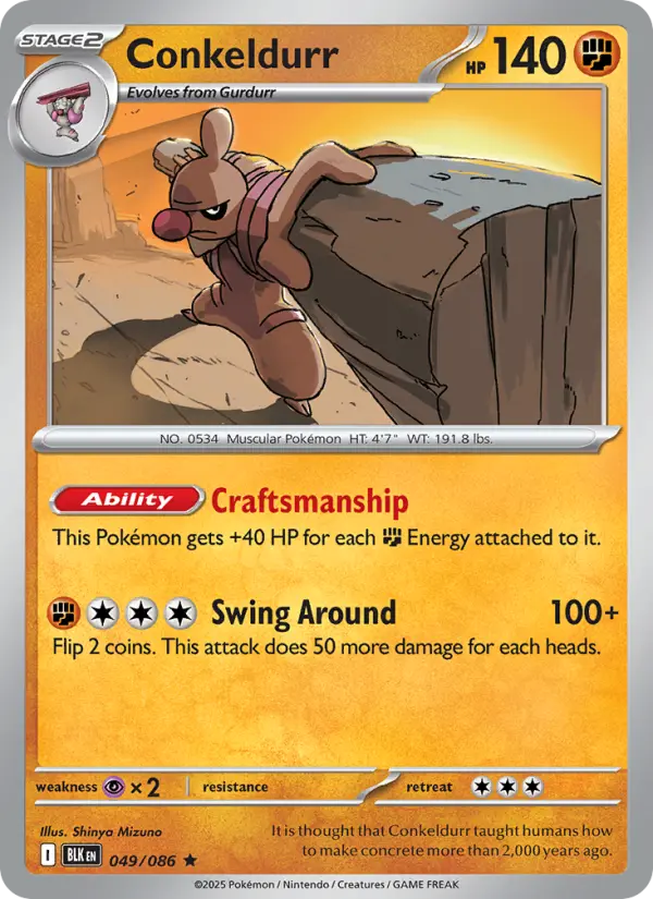 Conkeldurr — Black Bolt card #049