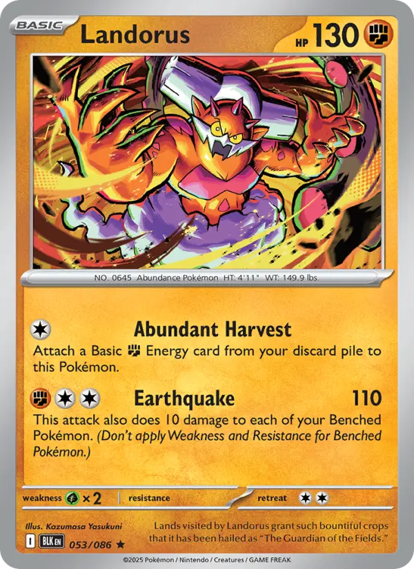 Landorus — Black Bolt card #053