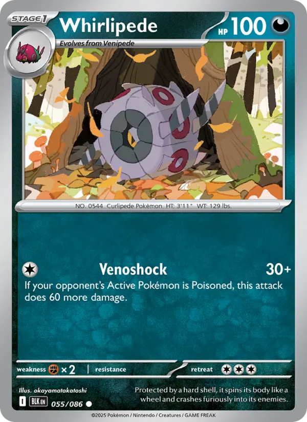 Whirlipede — Black Bolt card #055