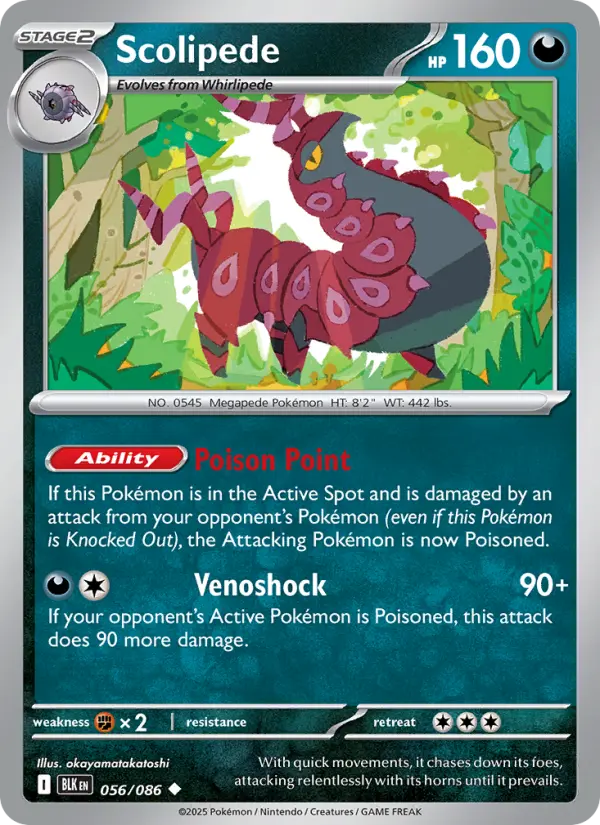 Scolipede — Black Bolt card #056