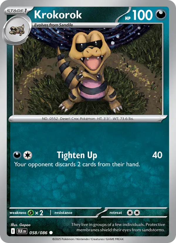 Krokorok — Black Bolt card #058