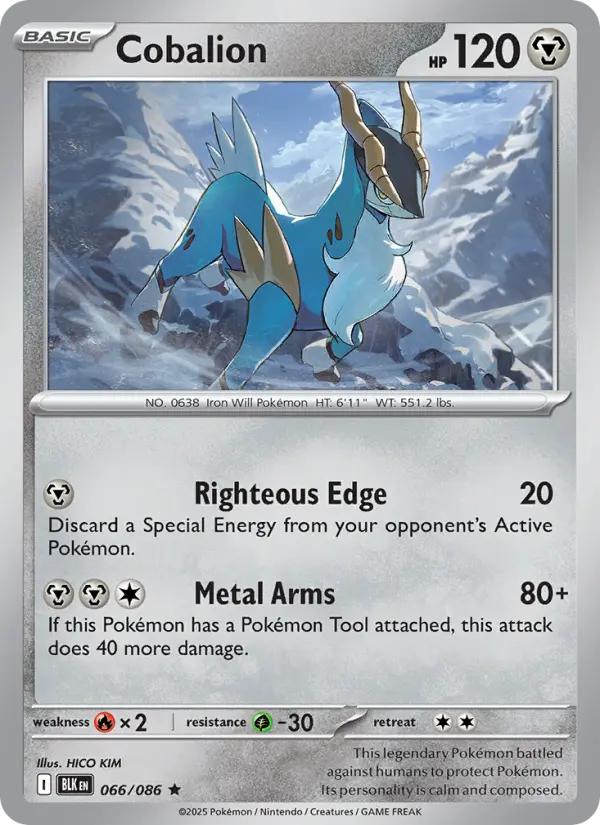 Cobalion — Black Bolt card #066