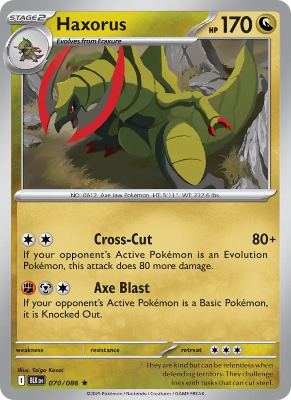Haxorus — Black Bolt card #070