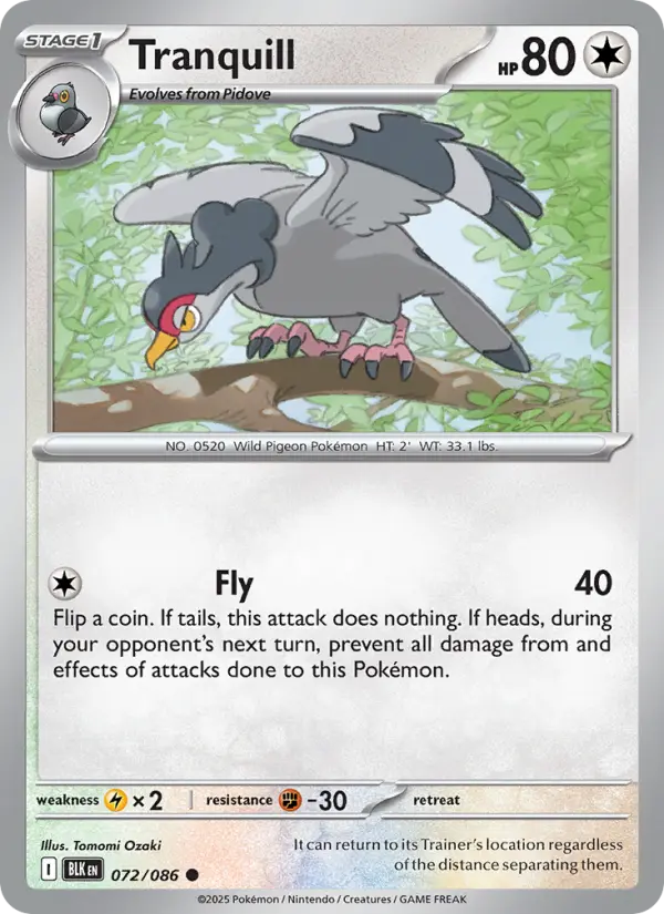 Tranquill — Black Bolt card #072