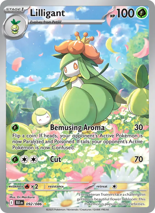 Lilligant — Black Bolt card #092