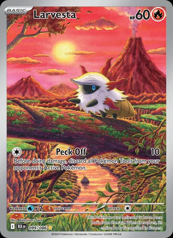 Larvesta — Black Bolt card #099