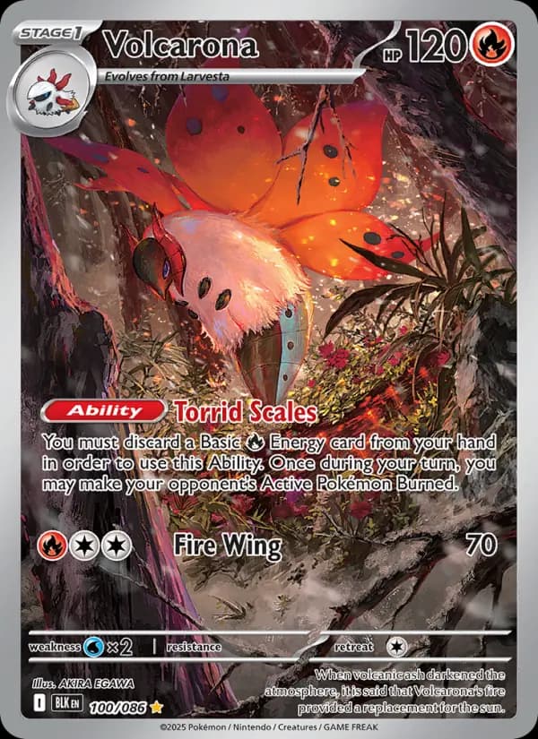 Volcarona — Black Bolt card #100