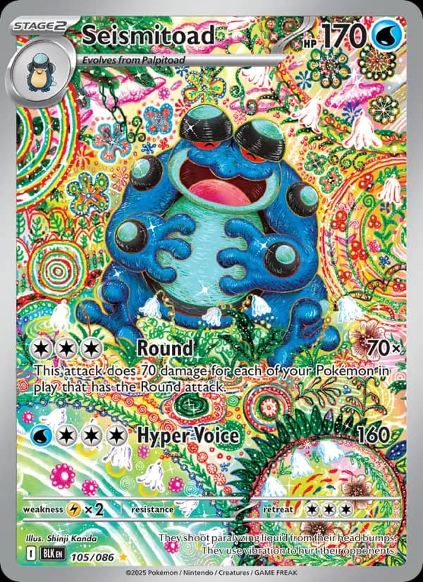 Seismitoad — Black Bolt card #105