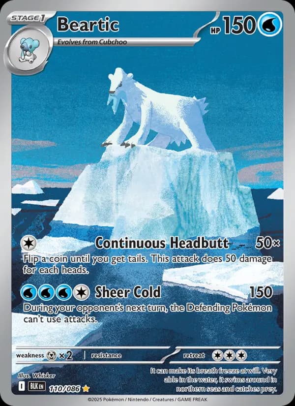 Beartic — Black Bolt card #110