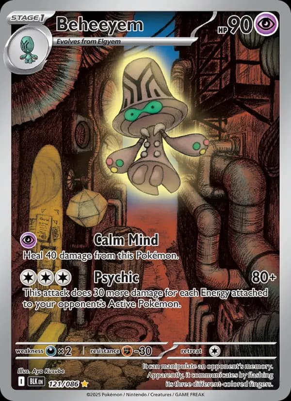 Beheeyem — Black Bolt card #121