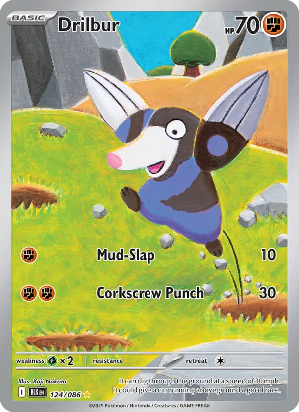 Drilbur — Black Bolt card #124
