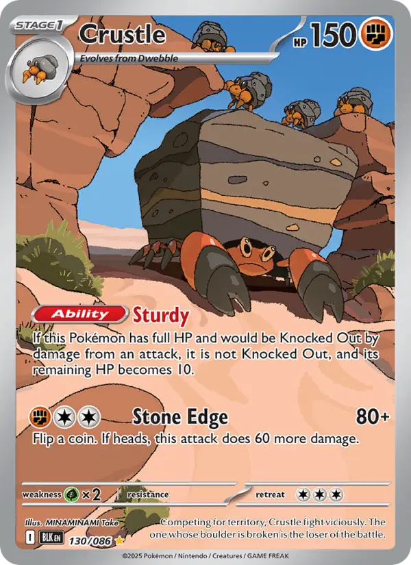 Crustle — Black Bolt card #130