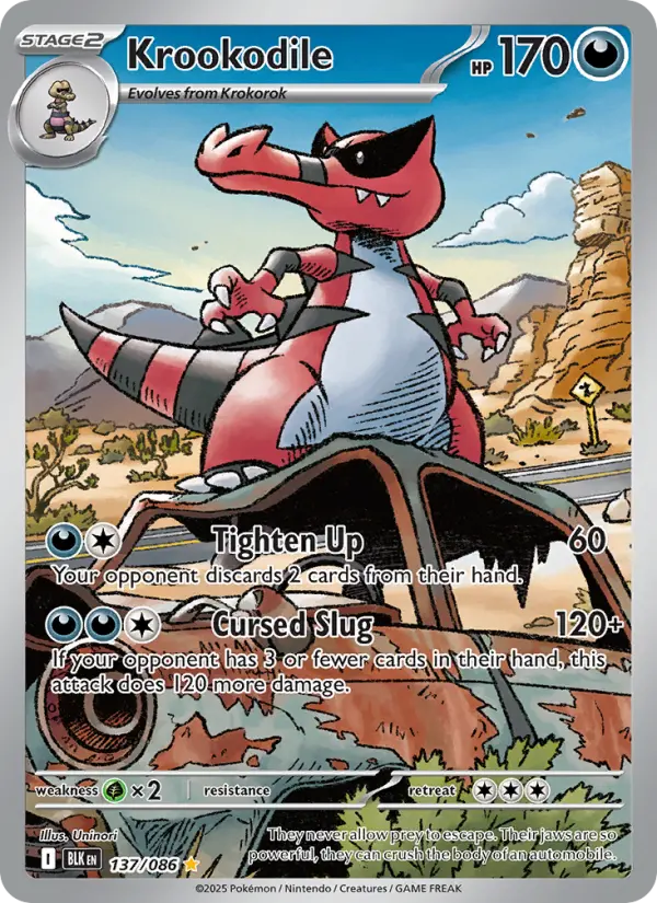 Krookodile — Black Bolt card #137