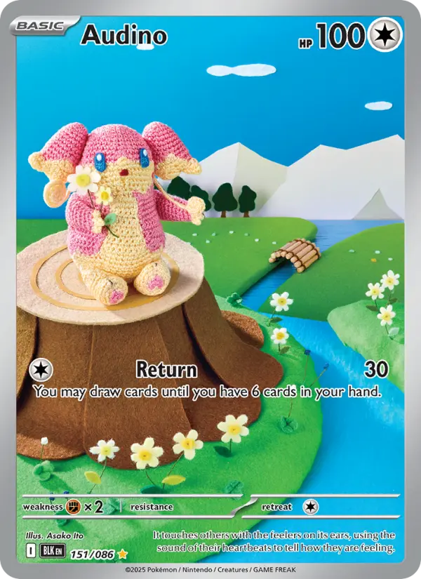 Audino — Black Bolt card #151