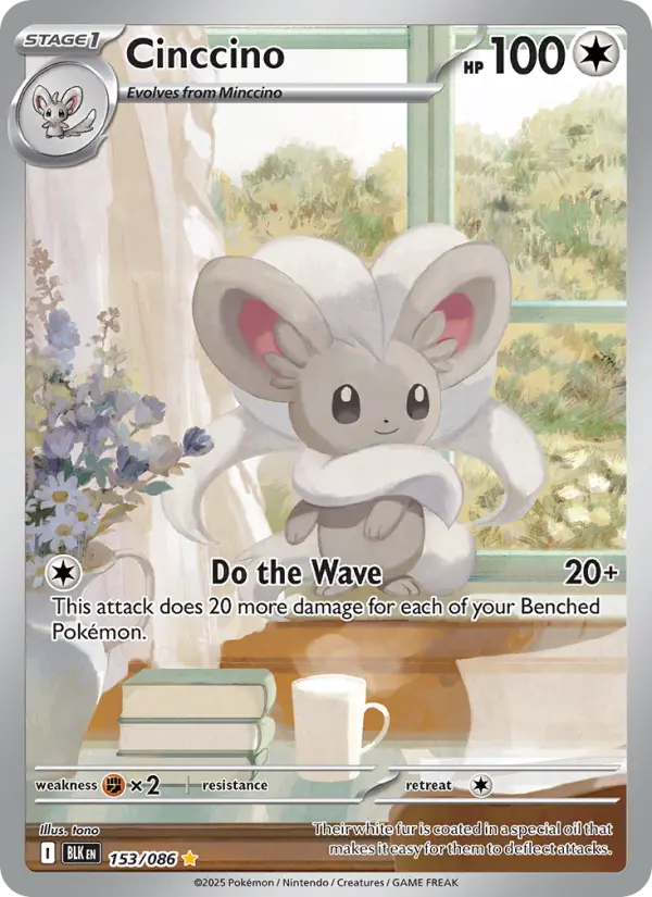 Cinccino — Black Bolt card #153