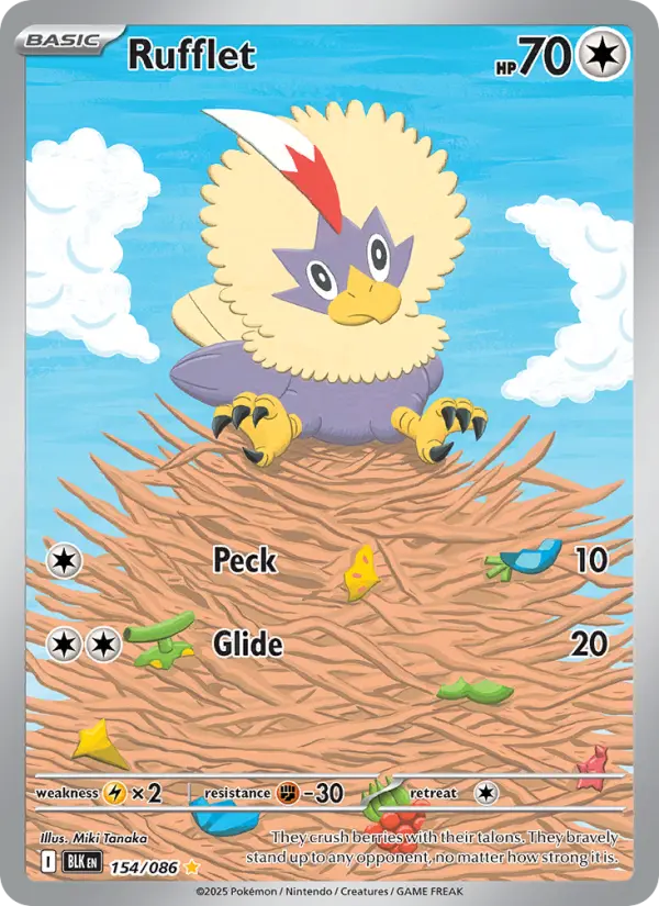 Rufflet — Black Bolt card #154