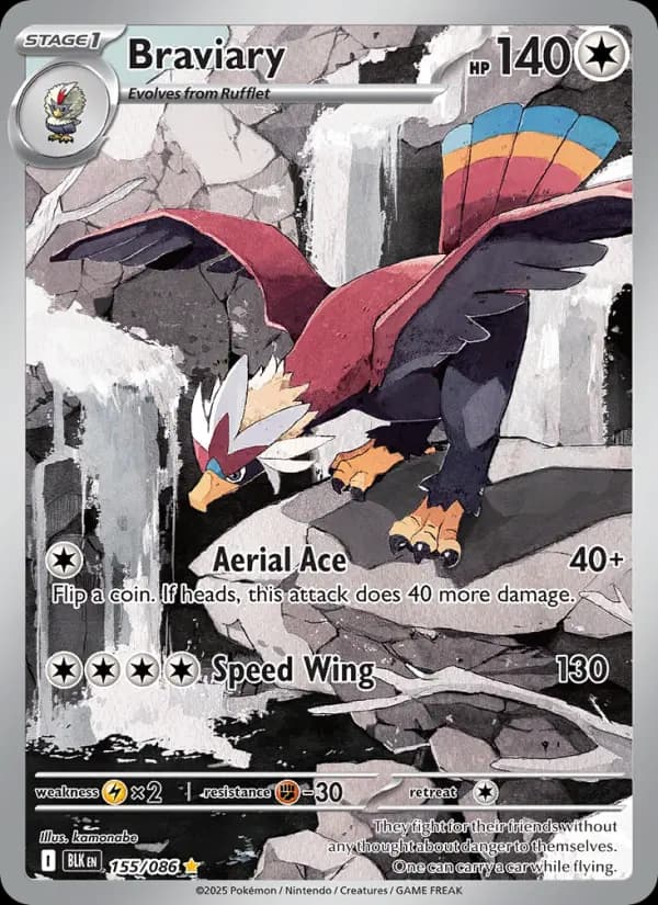 Braviary — Black Bolt card #155