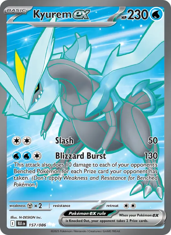 Kyurem ex — Black Bolt card #157