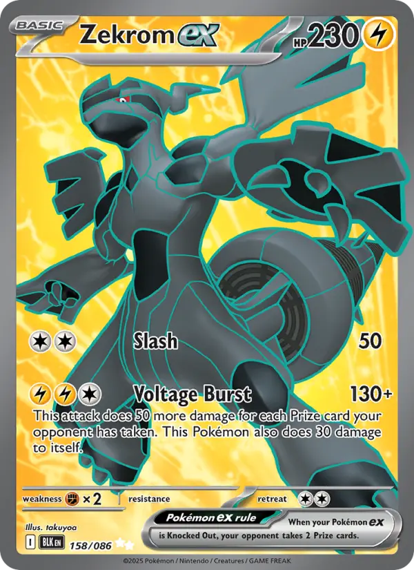 Zekrom ex — Black Bolt card #158