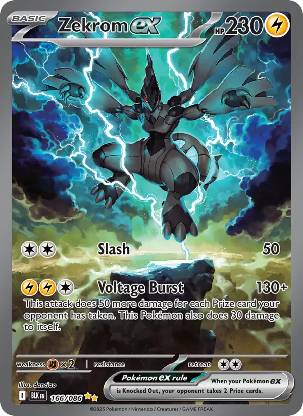Zekrom ex — Black Bolt card #166