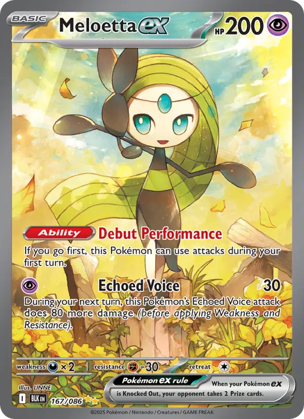 Meloetta ex — Black Bolt card #167