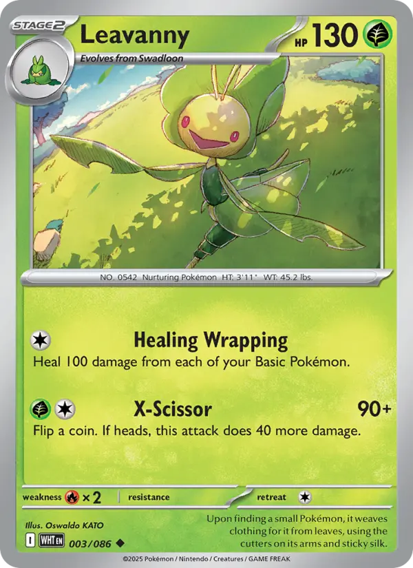 Leavanny — White Flare card #003