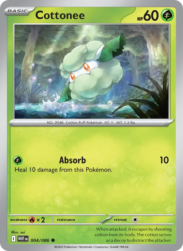 Cottonee — White Flare card #004
