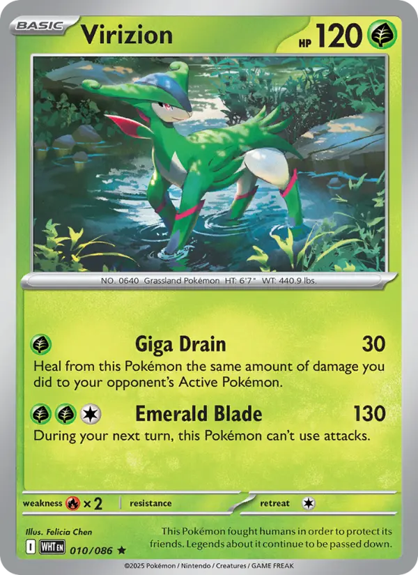 Virizion — White Flare card #010