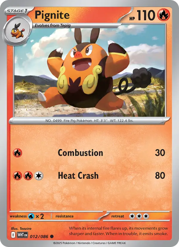 Pignite — White Flare card #012