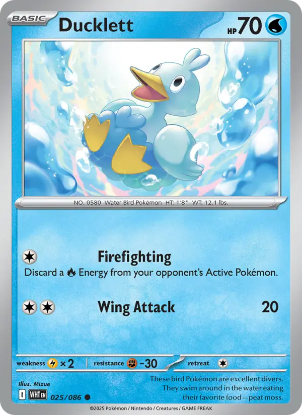 Ducklett — White Flare card #025